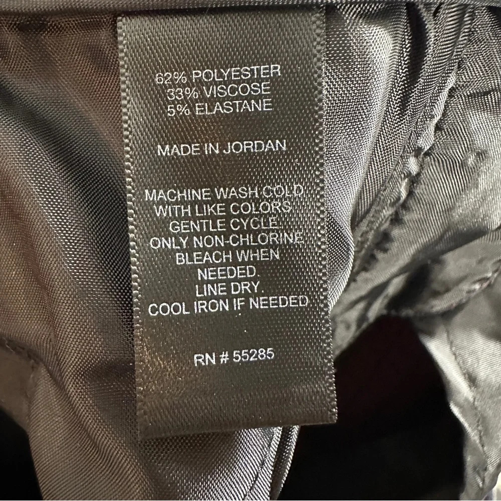 Express "Columnist" Navy/Plum Diamond Pattern Pan… - image 6